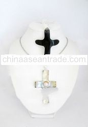 Bali Sterling Silver assorted mabe pearl sterling silver reversible beautiful cross