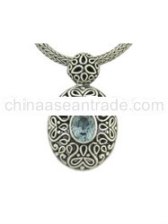 Sterling Silver Designer Bali Jewelry , Bali Pendant , Bali Jewelry , Silver Pendant