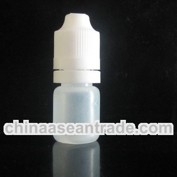 5ml PE e-cigarrete liquid bottle with tamper evident cap