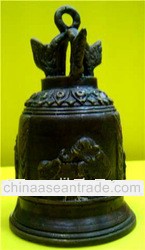 Antique Bronze Bell with Elephant design