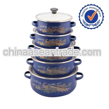5pcs Deep Color Ceramic Casserole