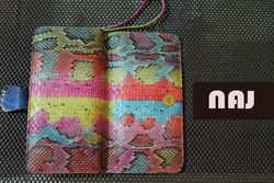 NAJ Original Leather Snake Skin Wallet