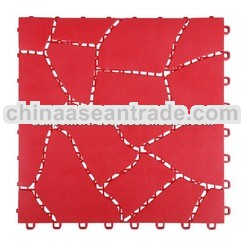Economy Anti Slip Marble Floor Mat - 0166E Red