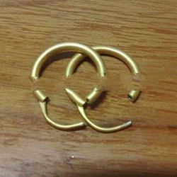 EWFMN13 - 925 Sterling Silver Round Hollow Earwire with Hinge