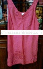 Mini dress rayon embroidery with beads