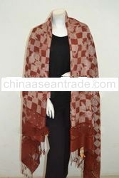 Handmade (Tulis) Indonesian Batik Silk scarf