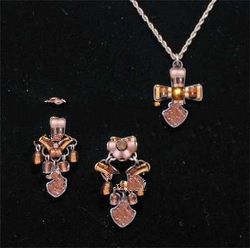 Ayala Bar Classic Spring 2008 Cross - Bronze Tones Necklaces