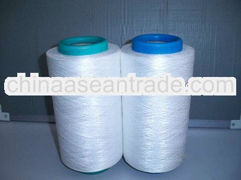 60s 100% polyester spun yarn manufacturers raw white poly yarn