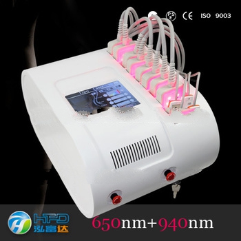 630nm 940nm dual wavelength lipo laser diode laser beauty machine fast slimming HFD-805