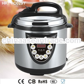 6L 1000W Electrical Pressure Cooker Industrial Pressure Cooker