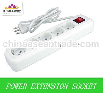 6 Italian outlets universal power extension socket