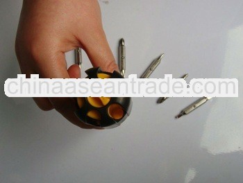 6 in 1 Double-bits Rachet Screwdriver Set with Magetic