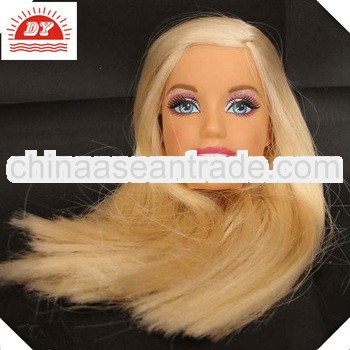6 inch blown hair doll head ,dolls head with hair
