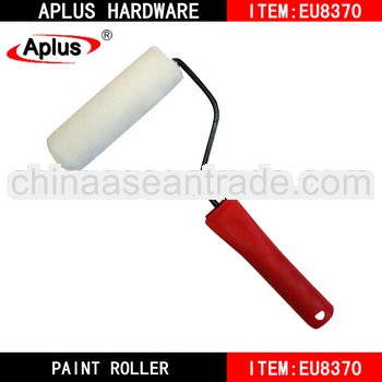 6" white color paint roller red stipe
