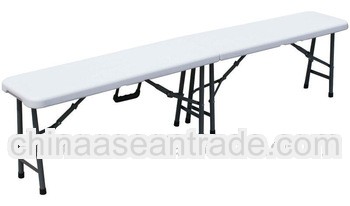 6ft folding in half bench with extra locking molding table