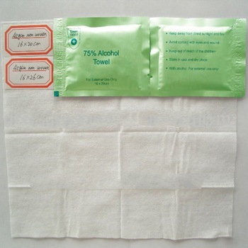 75% alcohol 16*20cm airline wet wipes tissue