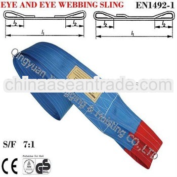 7:1 8t polyester lifting sling/belt