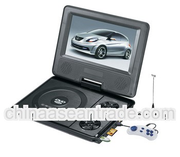 7.5" portable DVD player with digital tv tuner game function