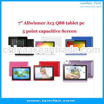 7" Allwinner A13 Q88 tablet pc+Micro USB Keyboards Cases dual camera android 4.0 1.2GHz 512MB 4