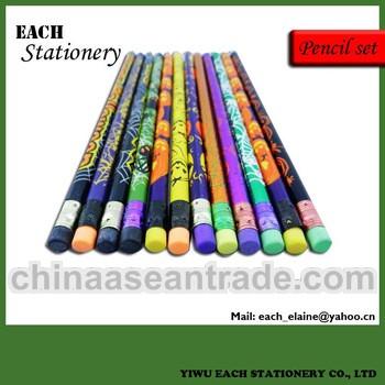 7 inch HB heat transfer wooden printed pencil