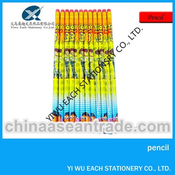 7 inch HB wooden heat transfer printed pencil