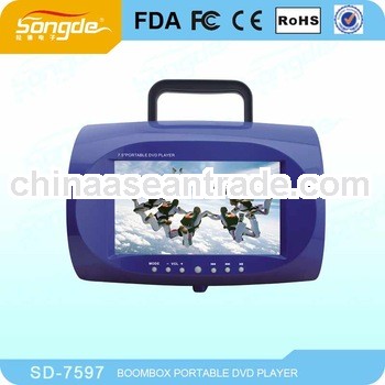 7 inch Portable DVD Player with TV/USB/SD/MMC