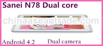 7inch Sanei N78 Dual Core 3G Android4.2 Tablet PC Allwinner A20 1.2GHz Dual Camera