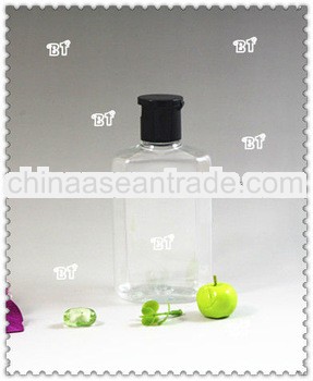 8OZ flip top square clear PET bottle