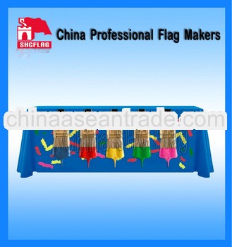8ft Cheap Custom Trade Show Cartoon Printed Table Throw