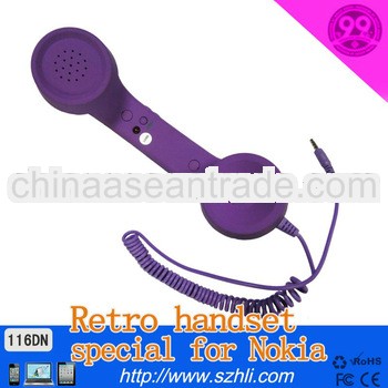 9 colors for selection retro style bluetooth receiver Noise reduction handset for Nokia only