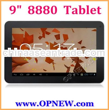 9 inch 8880 dual core Android 4.2.2 Tablet PC 1.2GHz, External 3G, Dual Camera,HDMI Wi-Fi & Capa