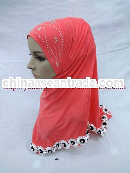 A477 LATEST ITY Beaded hejab flower HIJAB SCARF muslim HIJAB