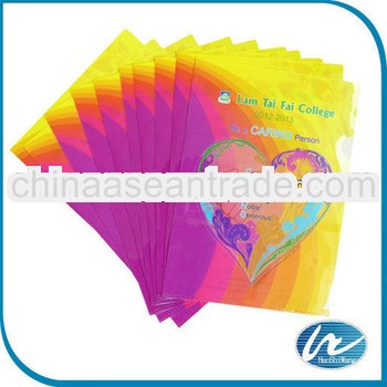 A4 plastic document folders, Eco-friendly, Customized Designs Printing are Accepted