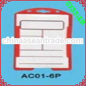 AC01-6p red neck plastic identification card name card holders