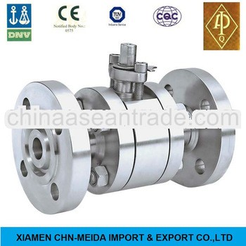 ASME Flange Ends Stainless Steel Full Bore Three Piece Ball Valve