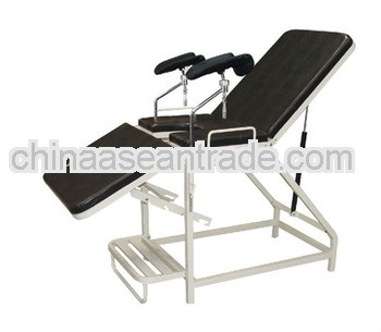 A-54 Plastic-sprayed obstetric bed,manual obstetric bed,metal examination bed