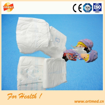 A grade PE film waterproof adult incontinence diaper