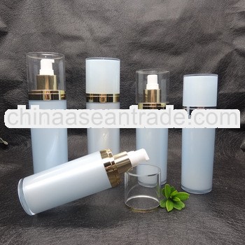 Acrylic cylindrical Lotion pump bottle