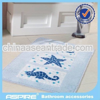 Acrylic material star design bathroom rug