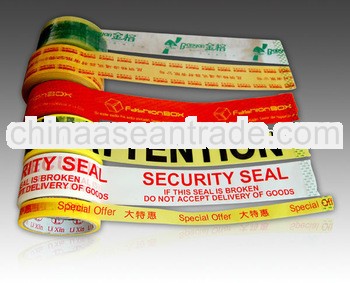 Adhesive solvent opp sealing packing tape with logo,packing tape with company logo