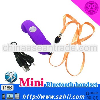 Adorable gift 2013!Extremely cute Design mini bluetooth mobile phone handset with volume control 118