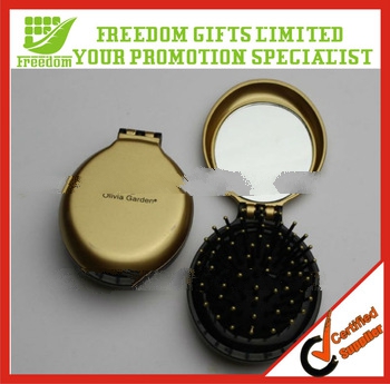 Advertising Logo Printed Round Plastic Hair Combs