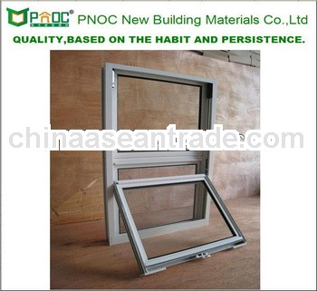 Aluminium alloy single hung window made in