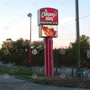 Aluminium customized pylon Sign