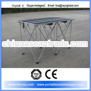 Aluminum folding magic stage.lightweight portable stage for magic