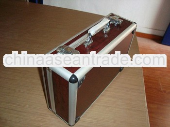 Aluminum tool storage wooden case for tools brief case MLDGJ141