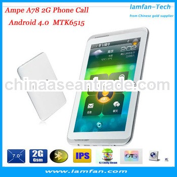 Ampe A78 3G Phone call/2G Phone Call Qualcomm MSM8625 Dual Core Tablet PC 7 inch Android 4.0 tablet
