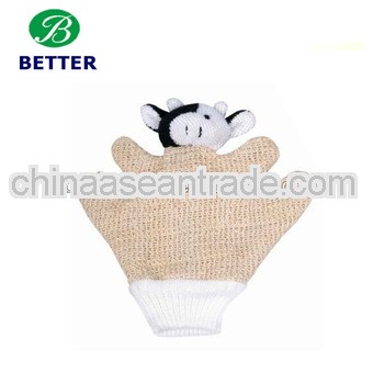 Animal shape sisal bath gloves