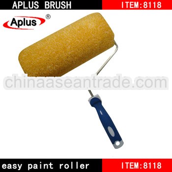 Aplus synthetic fiber paint roller with acylic roller cover and plastic handle