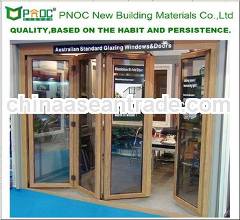 Australian standard aluminium bi folding door with AS2047